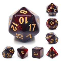 Bloody Mary Dizzy HD Polyhedral 7 Dice Set